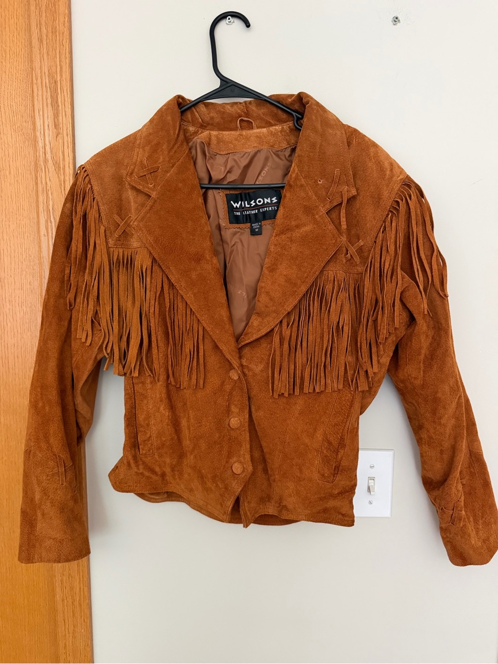 Wilson Suede Fringe Jacket in Rich Brown